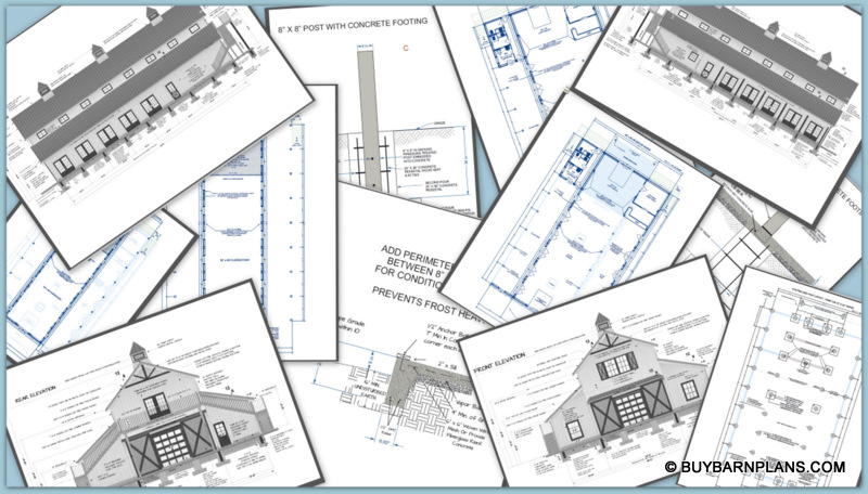 Purchase Barn Plans - Horse Barns - Storage Barns - Event Barns