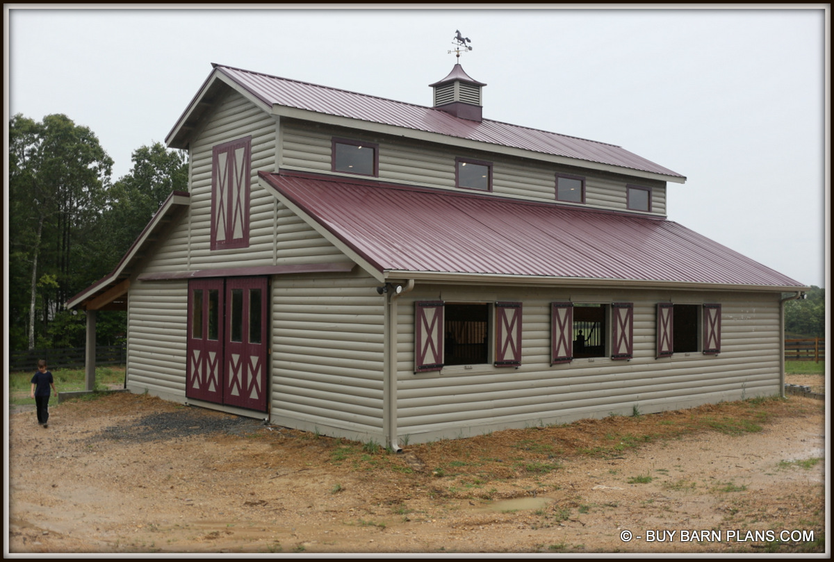 Purchase Barn Plans - Horse Barns - Storage Barns - Event Barns