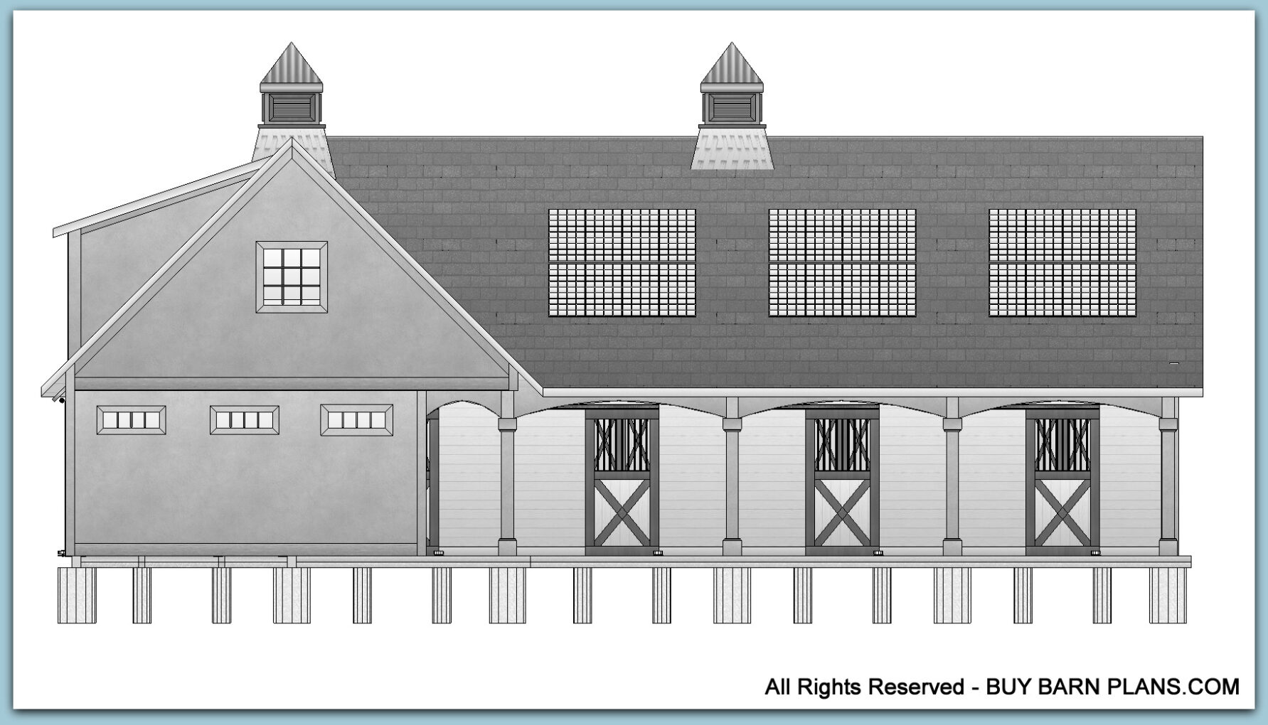 Purchase Barn Plans - Horse Barns - Storage Barns - Event Barns