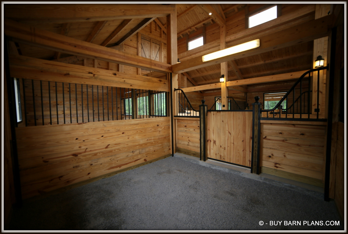 Photo Image Of Pressure Treated Started Board 2 x 6 Yellow Pine T&G For The Stall Fronts And Divider Wall - Black Anti Chew Metal On Wood Corners