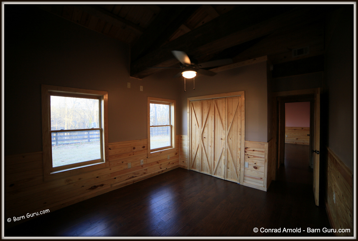 First Bedroom - 1 x 6 T&G Up To 4 Ft Over Drywall