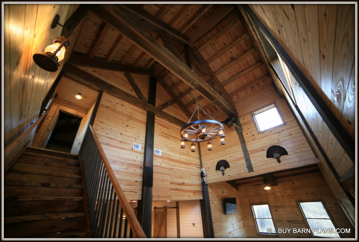 Image Of 3 Bedroom Barn Home - 6 x 6 Over Massive King Truss