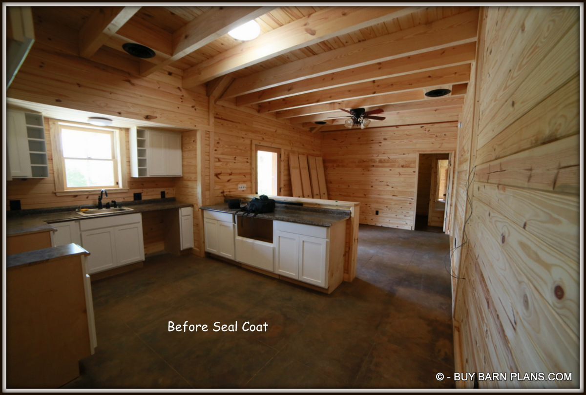 Kitchen And Living Area - Cypress Bunk Barn