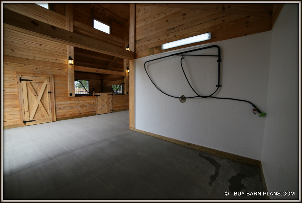 Wash Boom With Hot & Cold Mixing Value - Weather Proff Lighting Yellow Pine Door With 12 inch Strap Hinges