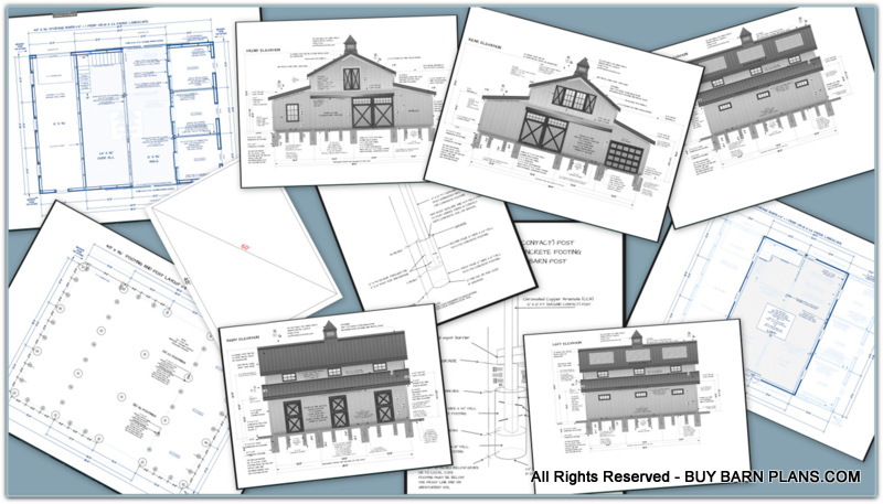 Purchase Barn Plans - Horse Barns - Storage Barns - Event Barns