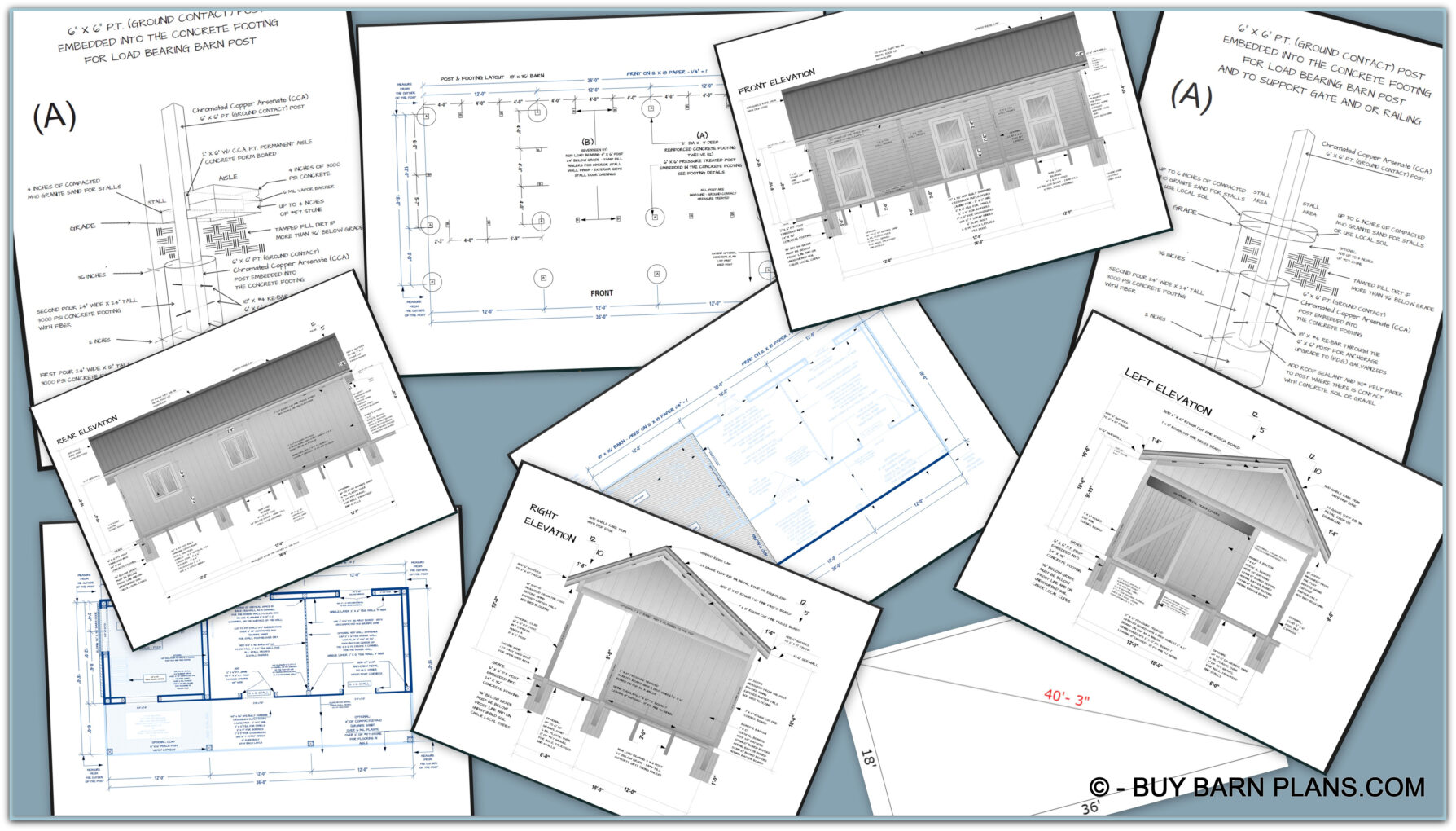 Purchase Barn Plans - Horse Barns - Storage Barns - Event Barns