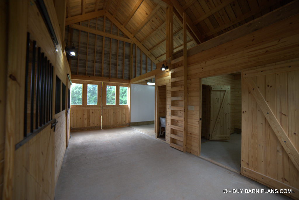 Photo Image Of A Custom Site Built DoorT&G Tack Room Door - Site Built Ladder - Removable Sink