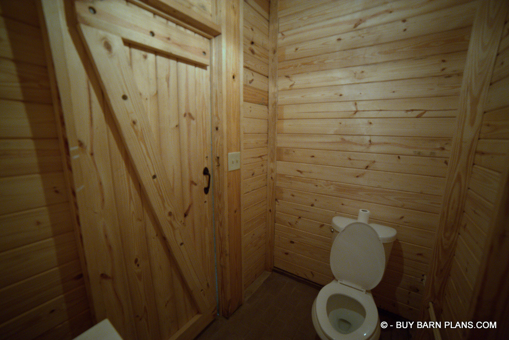Phot Image Of A 2 Stall Horse Barn Photo Of Half Bath With T&G