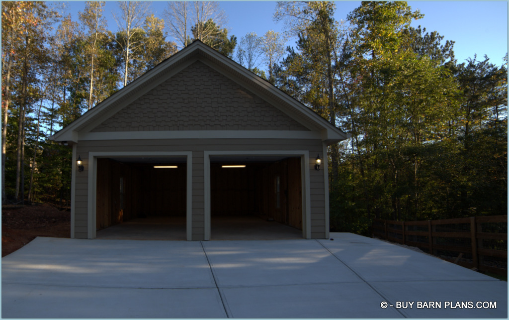 24 x 30 2 Bay Garage With Hardie Plank Siding