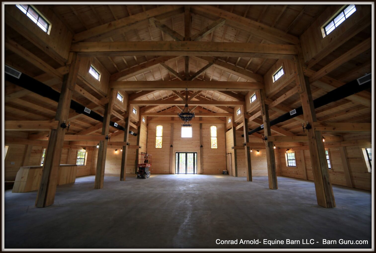 Massive King Trusses that are Site Built - Bottom Cord Is 18" Tall x 32' Long Cypress - 8 x 8 solid Truss Members