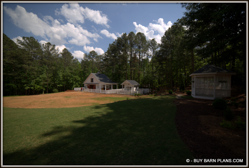 Final Front Right Photo Image For Two Stall Horse Barn And She Shed
