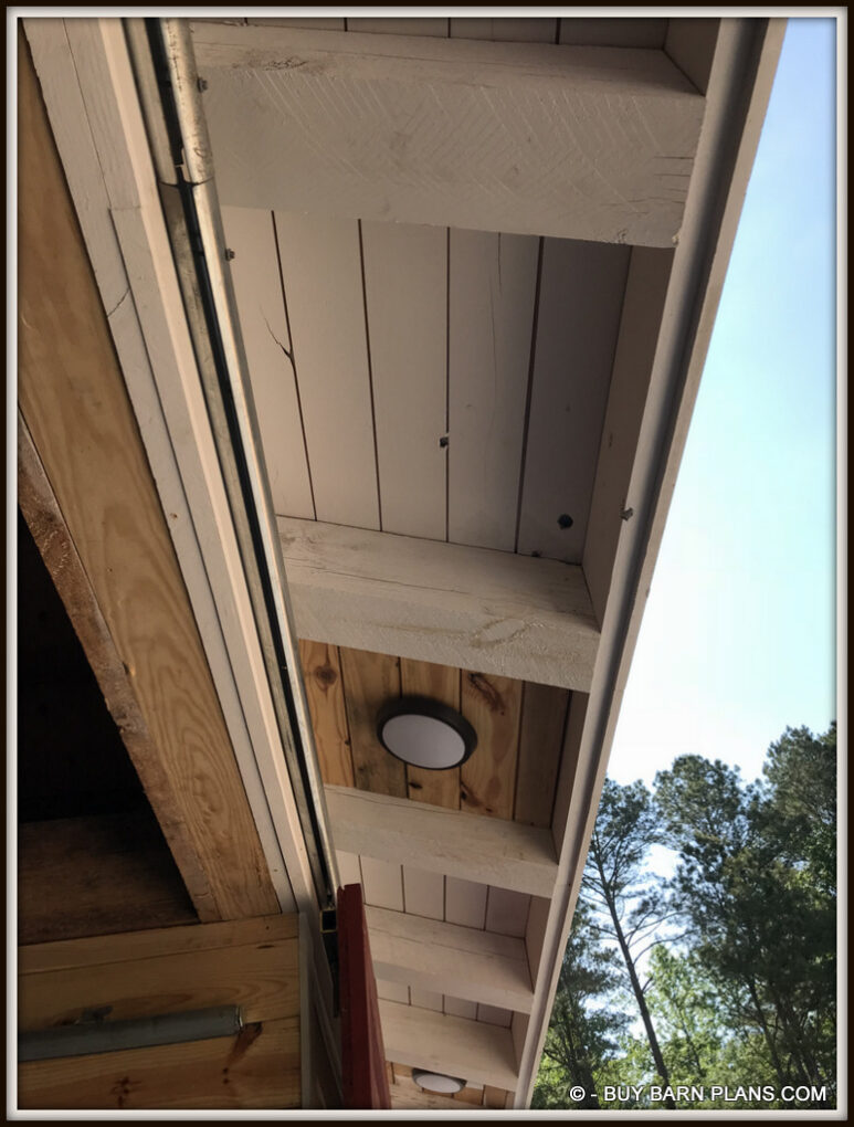 Flush Mount Led Lights For The Awning Roof At The Aisle Entrance