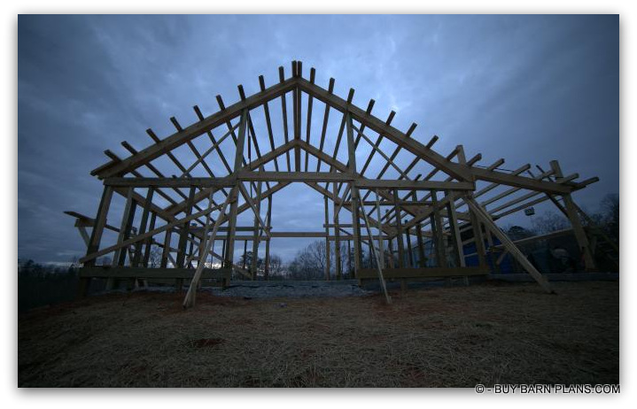 Photo Image Of A 2 Stall Horse Barn Photo With Framing