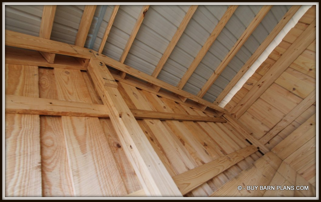 Photo Of - Stand Up 2 x 6 As Purlins - Fasten To A 2 x 6 Block That Runs Up Thru The Twin Rafters