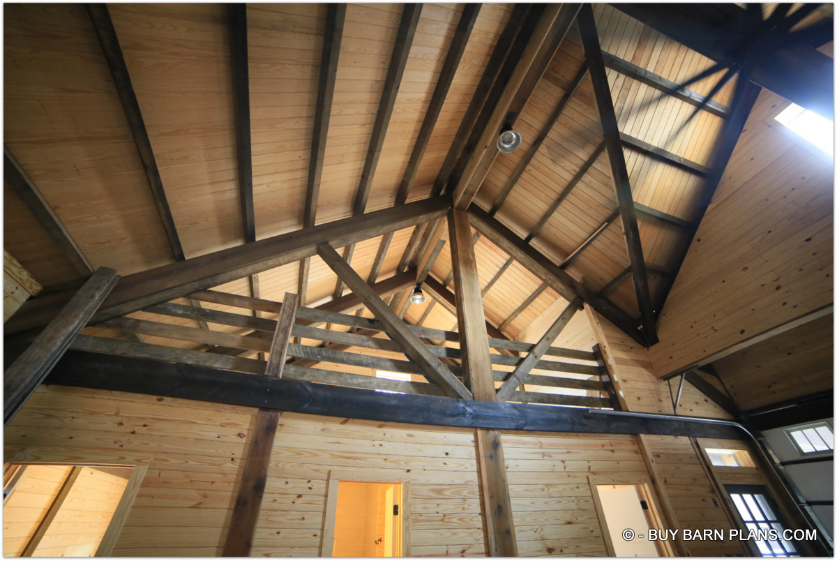 Simple Perfection Mezzanine - That Has A Hidden Gate - This Gearhead Garage That Looks Like A Rustic Barn