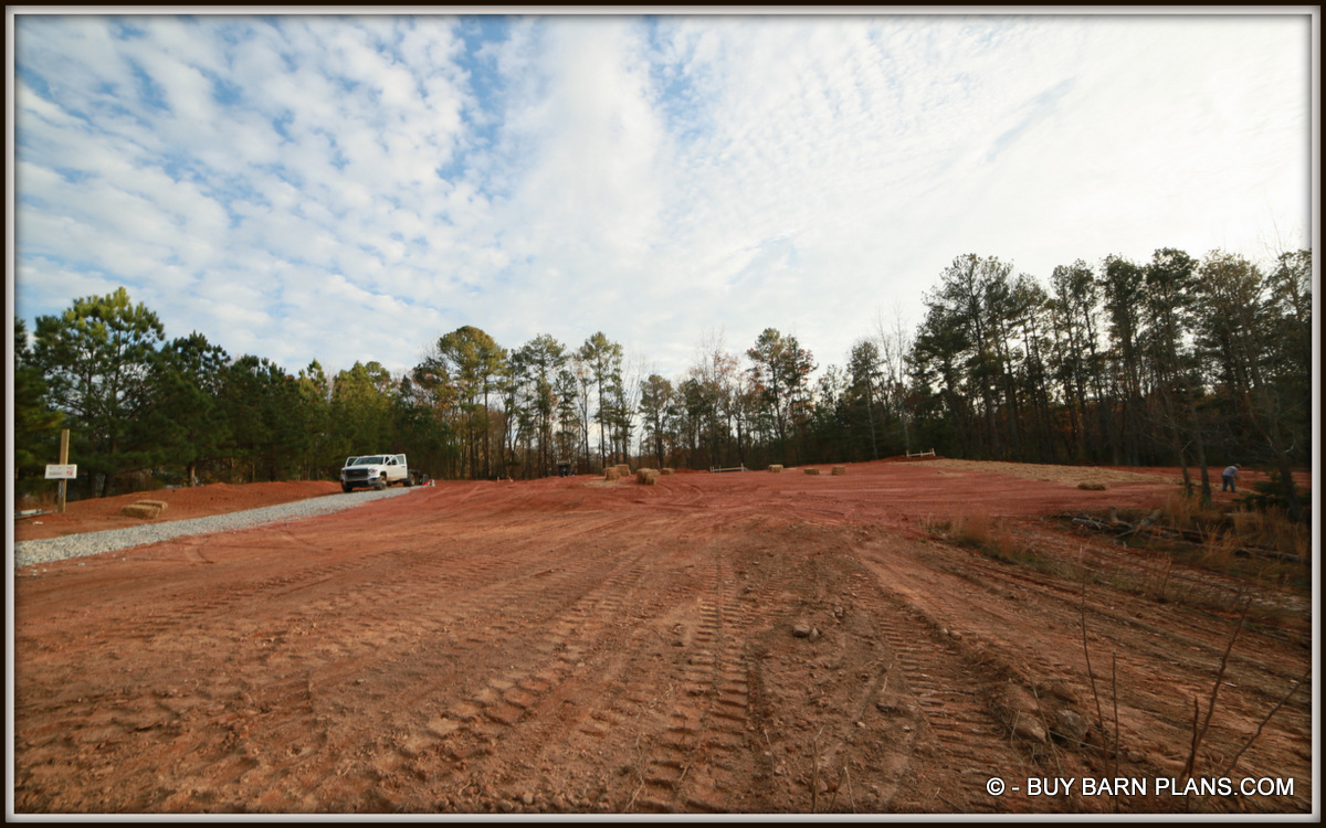 Photo Of Before Any Framing 2 Ply 24 Inch LVL Ridge Being Set With A Crane White Oak Barn Home Buy Barn Plans .com Photo Of Before Any Framing