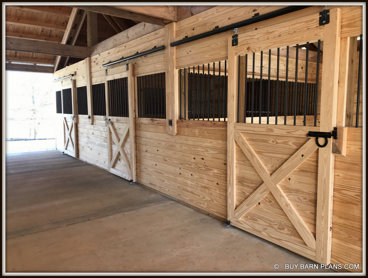 Sit Built Sliding Cross Buck Stall Front Doors Site Built Sliding Cross Buck Stall Front Doors