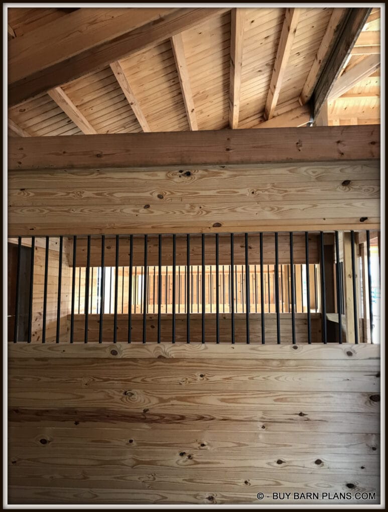 Site Built TG Divider Walls With 4 x 6 Cap To Stiffen The Wall Powder Coated Aluminum Bars Site Built T&G Sliding Divider Walls With 4 x 6 Cap At 52" Above Floor To Stiffen The Wall