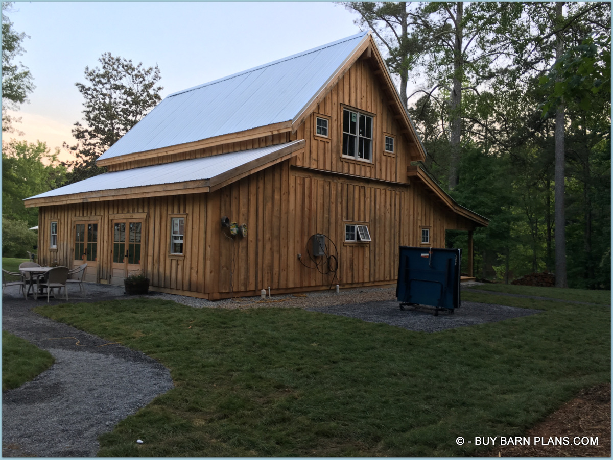 Party Barn Photo Image Of Double French Doors - With Half Loft
