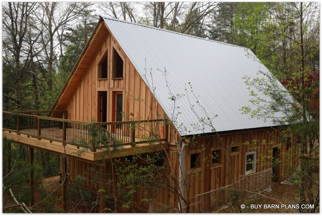 Under Construction Of This Passive Solar Barn Style Home