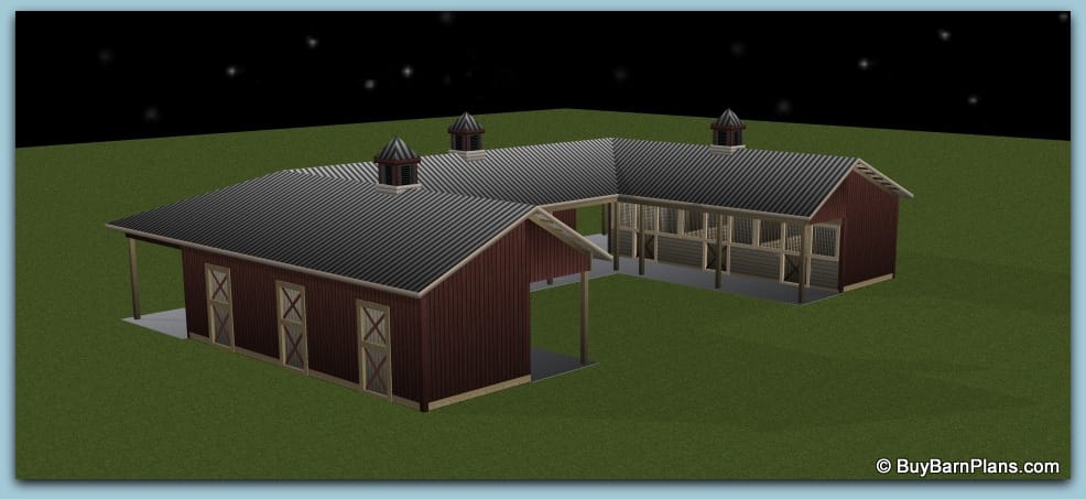 Purchase Barn Plans - Horse Barns - Storage Barns - Event Barns