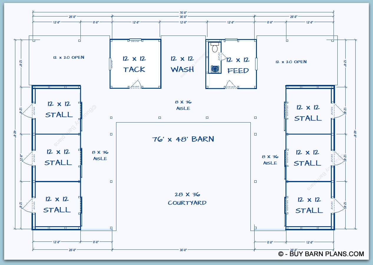 Purchase Barn Plans - Horse Barns - Storage Barns - Event Barns